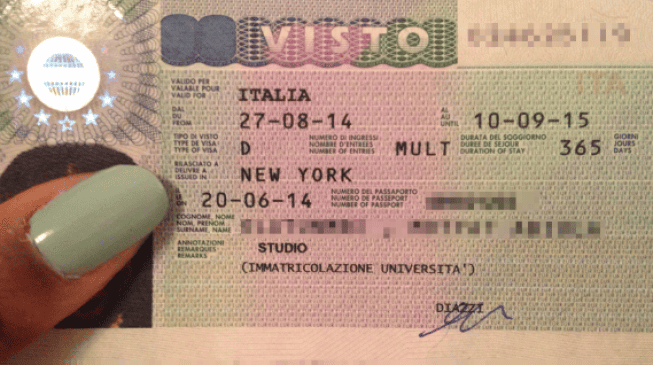 fake Italian visa