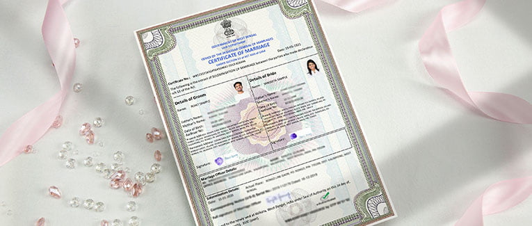 marriage certificate for sale